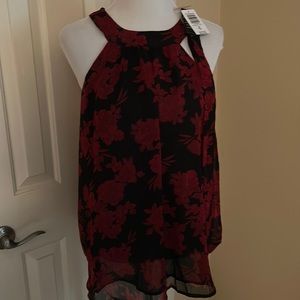 NWT Torrid Chiffon Lurex Mock Neck Halter- M/L